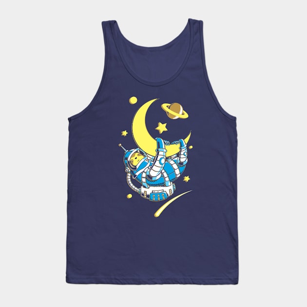 Space Sloth Tank Top by VicNeko